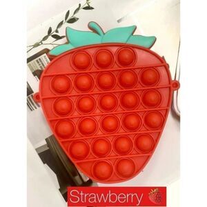 STRAWBERRY POP IT Crossbody Strap Purse Bag NWT
